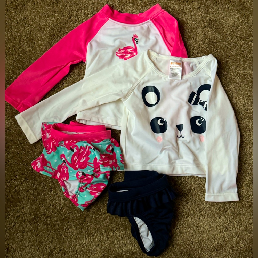 Set of 2 Gymboree long sleeve bikinis